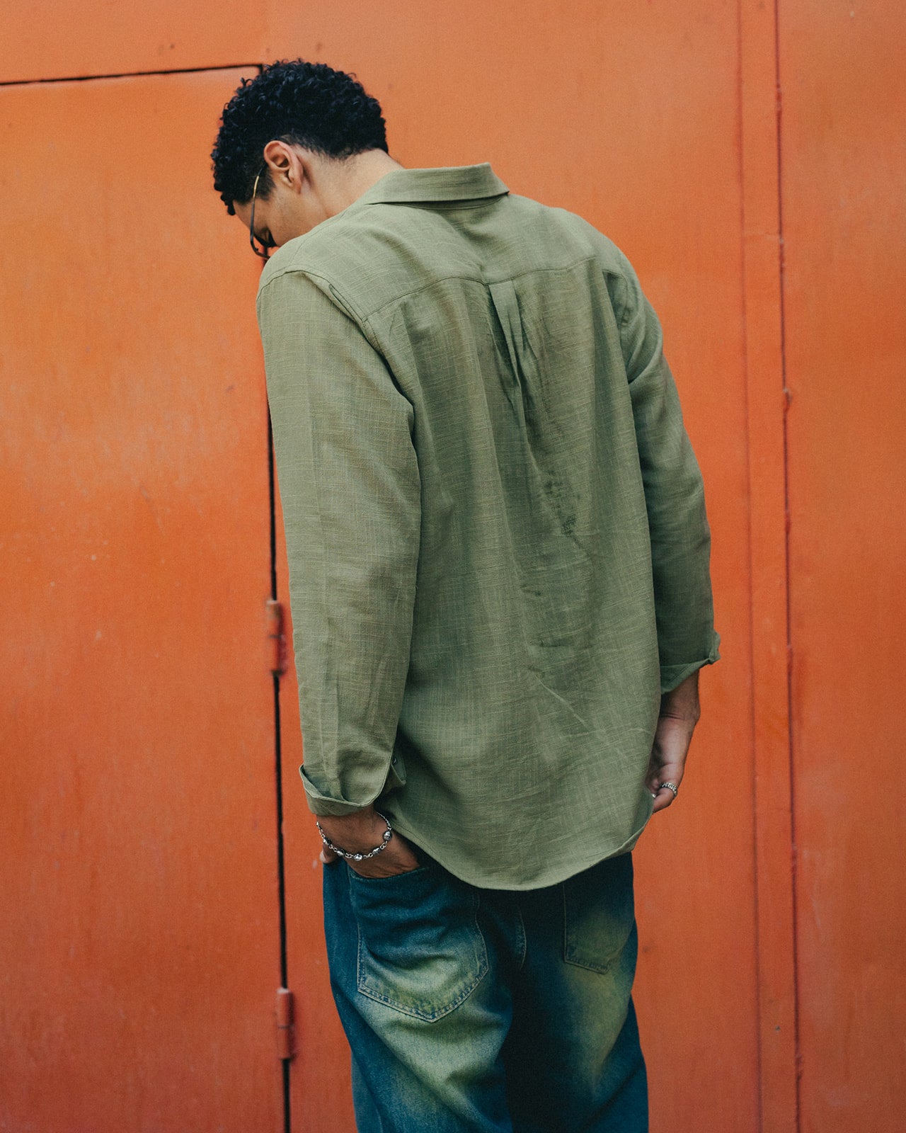 Olive Linen Shirt