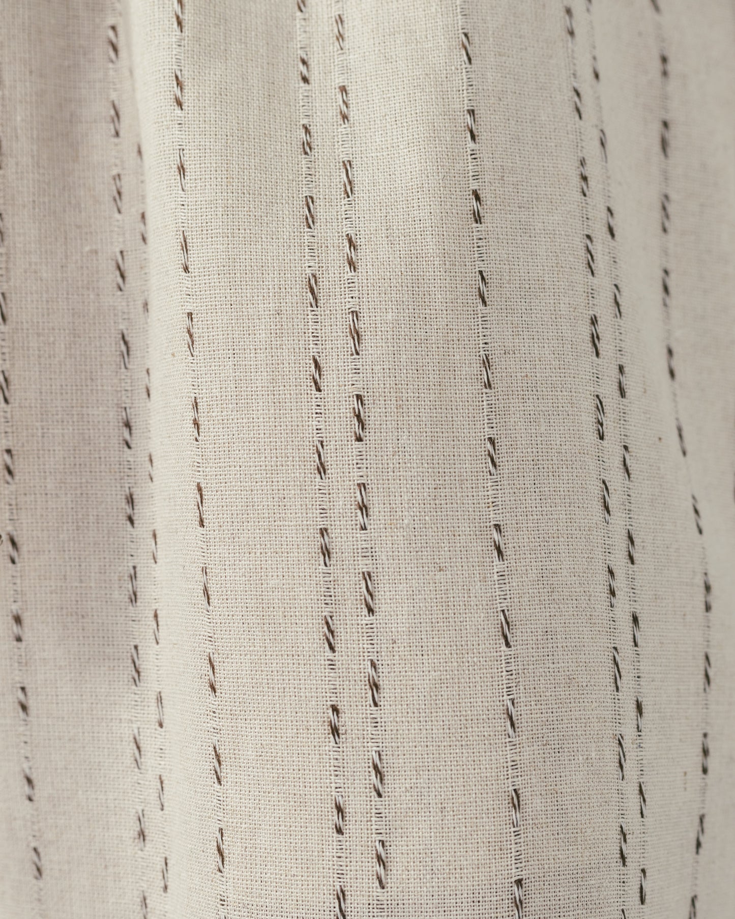 M Stitched beige linen pants